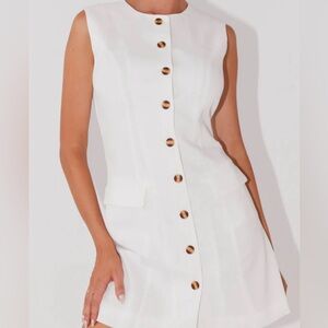 Castello Fiore Linen Mini Dress